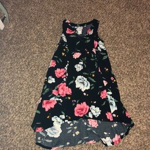 Black Old Navy Flower Dress